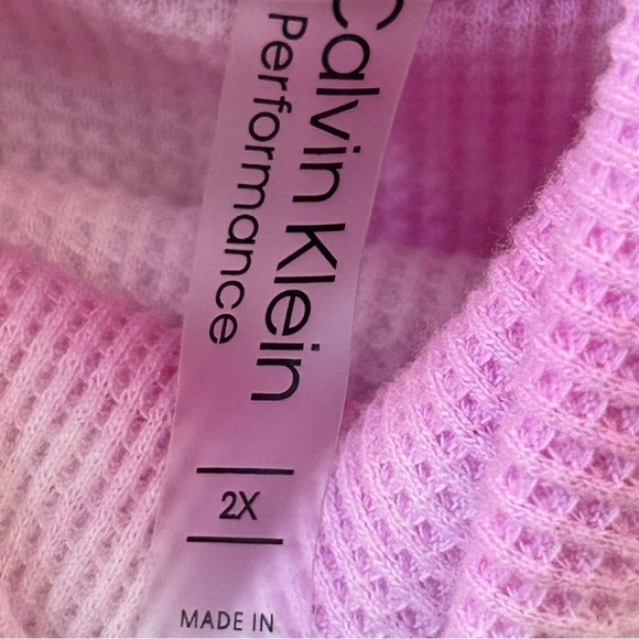 Calvin Klein Performance Pink Tie-Dye Turtleneck Sweater 2X 🩷 - Picture 8 of 9